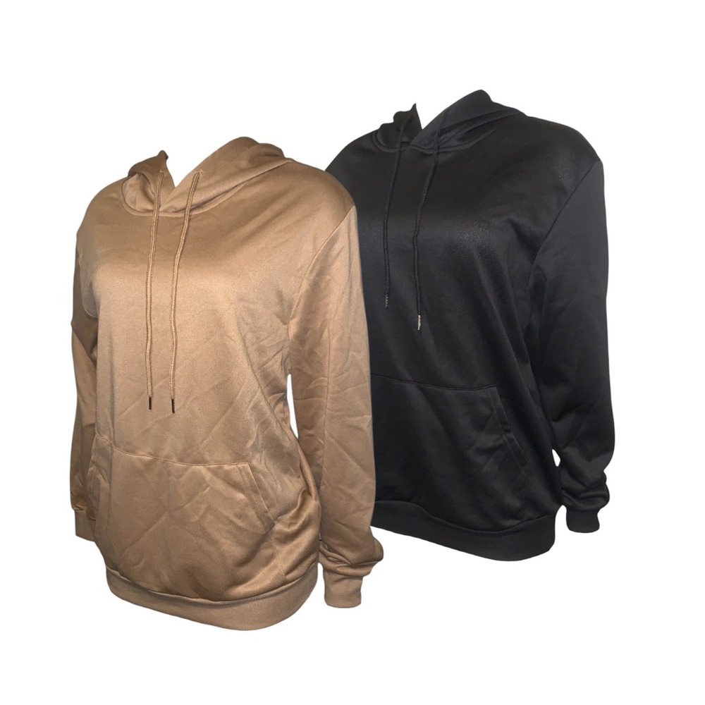 MENS 2 PACK PULLOVER ATHLETIC HOODIES SIZE SMALL